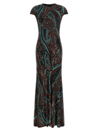 Etro Women Devoré Velvet Dress