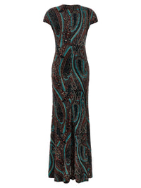 Etro Women Devoré Velvet Dress