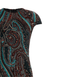 Etro Women Devoré Velvet Dress
