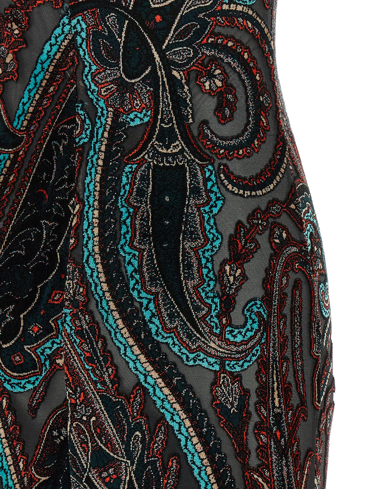 Etro Women Devoré Velvet Dress