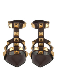 Valentino Womens Roman Stud Ballerina Shoes