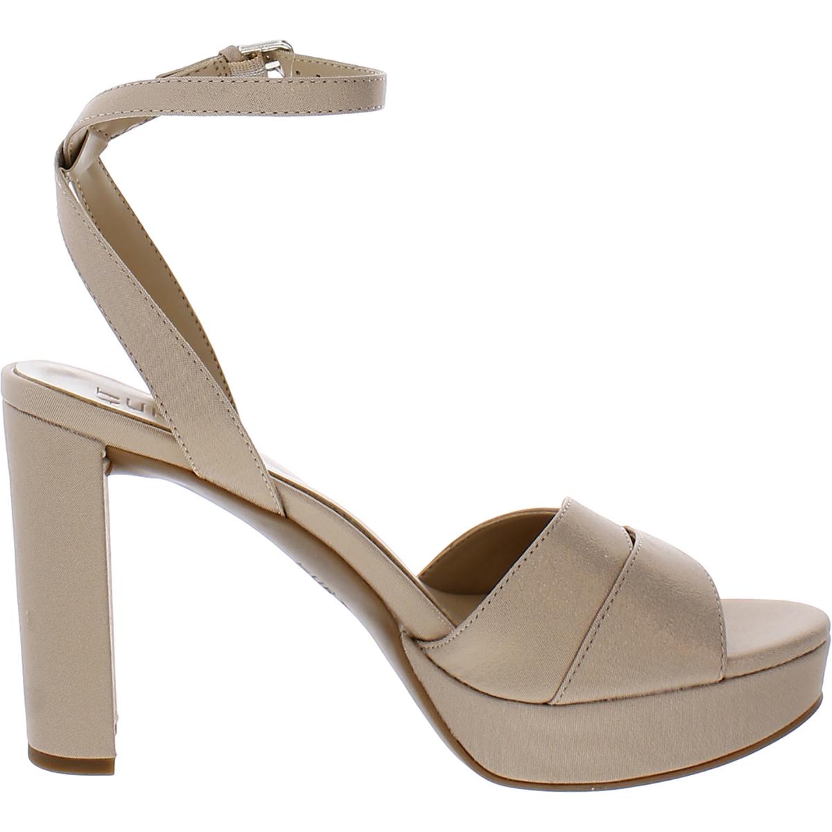Nevena Womens Open Toe Ankle Strap Heels