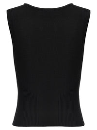 Marine Serre Women 'Moon Jewelry Knit Open Neck' Top