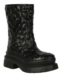 Valentino Valentino Womens Atelier Embossed Rose Rainboots