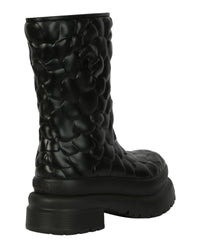Valentino Valentino Womens Atelier Embossed Rose Rainboots