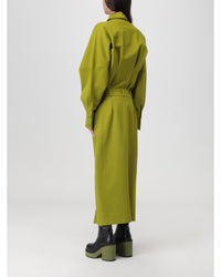 Weili Zheng Shirt Dress Maxi Dress Relaxed Fit Women Green Dresses