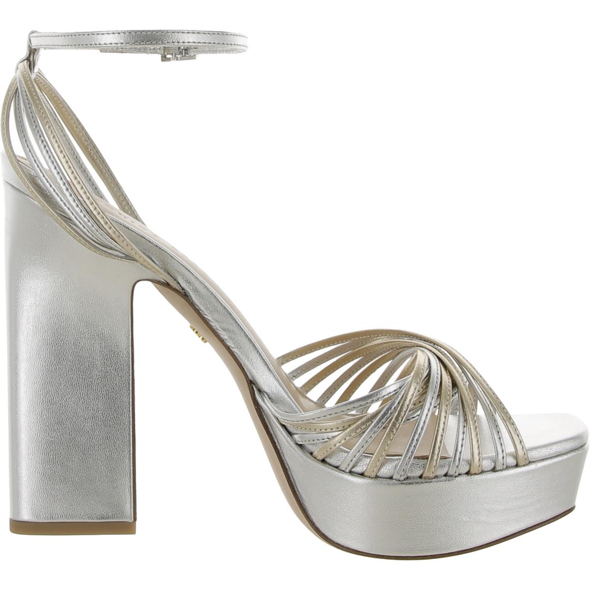 Fletcher Womens Strappy Square Toe Heels