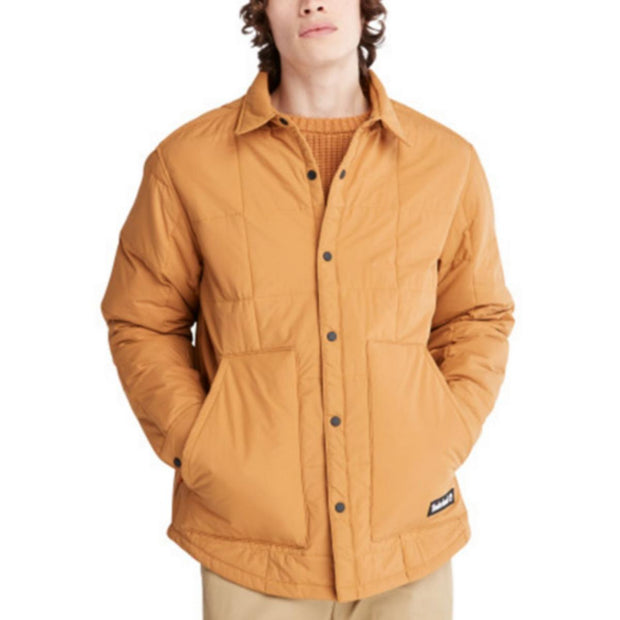 Mens Quilted Overshirt Utility Jacket