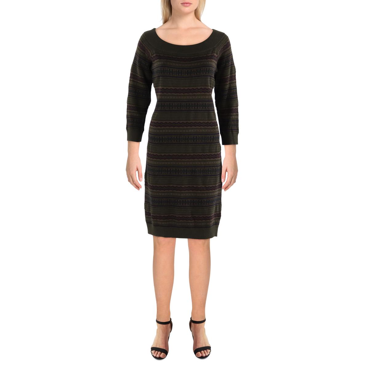 Womens Printed Cotton Sweaterdress