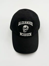 Alexander McQueen Embroidered Skull Baseball Cap - Black Black