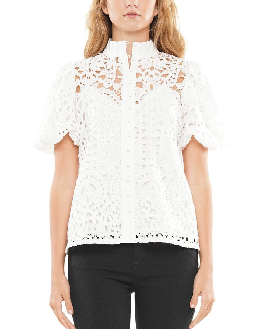 Why Dress Lace Puff Sleeve Top