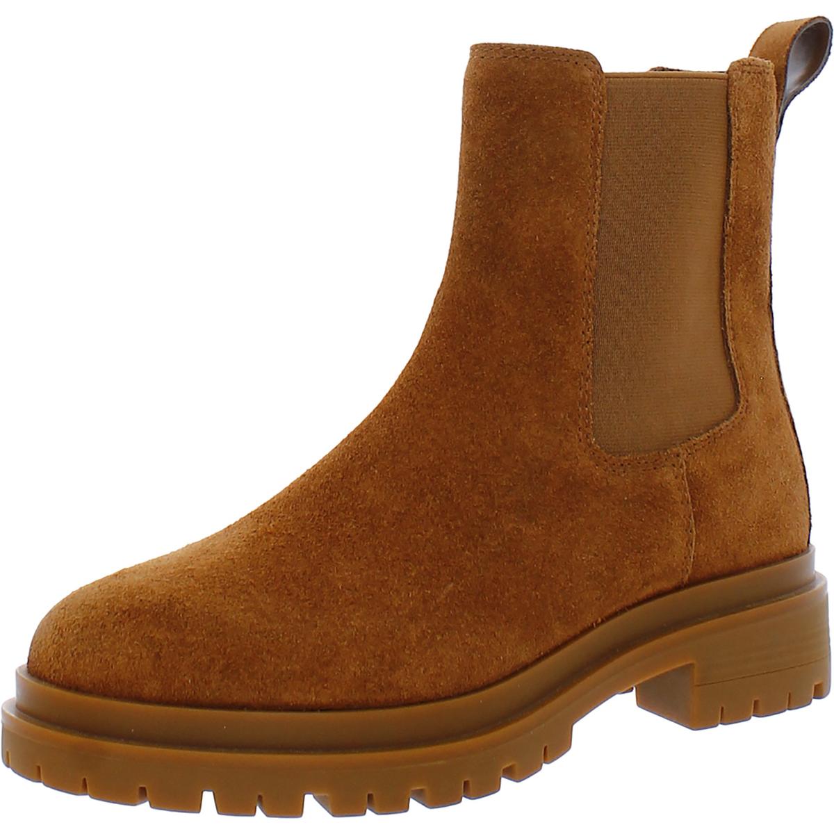 Corinne  Womens Lugged Sole Ankle Chelsea Boots