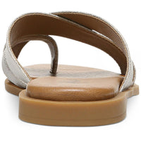 Carolyn Womens Slip On Flat Slide Sandals