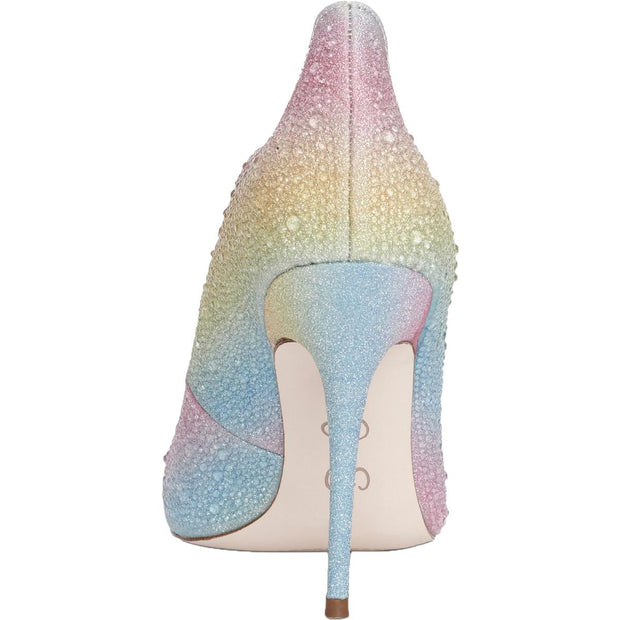 Wayva Womens Rhinestone Pointed Toe Heels