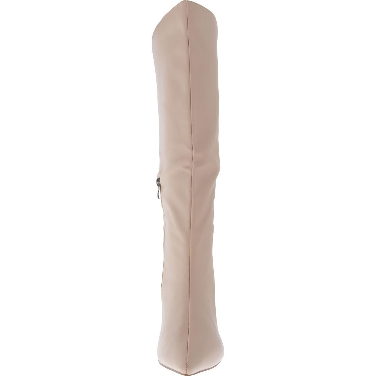 Tullip Womens Wide Calf Zippered Knee-High Boots