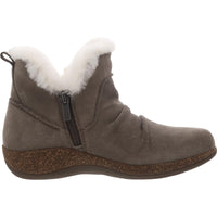 Remi Womens Faux Fur Leather Mid-Calf Boots