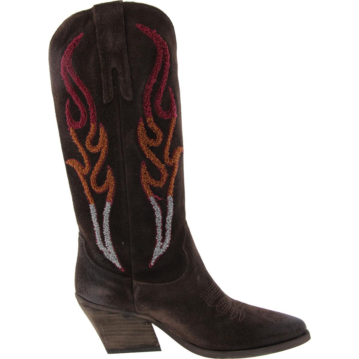 Graciella Womens Block Heel Pointed Toe Cowboy, Western Boots