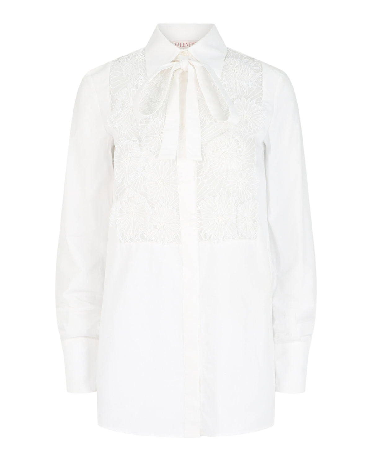 Valentino Womens Floral Embroidered Shirt