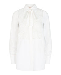 Valentino Womens Floral Embroidered Shirt