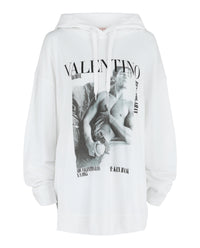 Valentino Womens Archive 1985 Graphic Print Hoodie