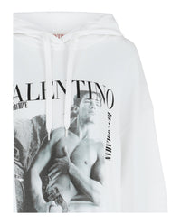 Valentino Womens Archive 1985 Graphic Print Hoodie