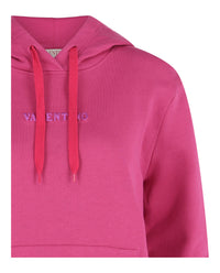 Valentino Womens Embossed Logo Hoodie