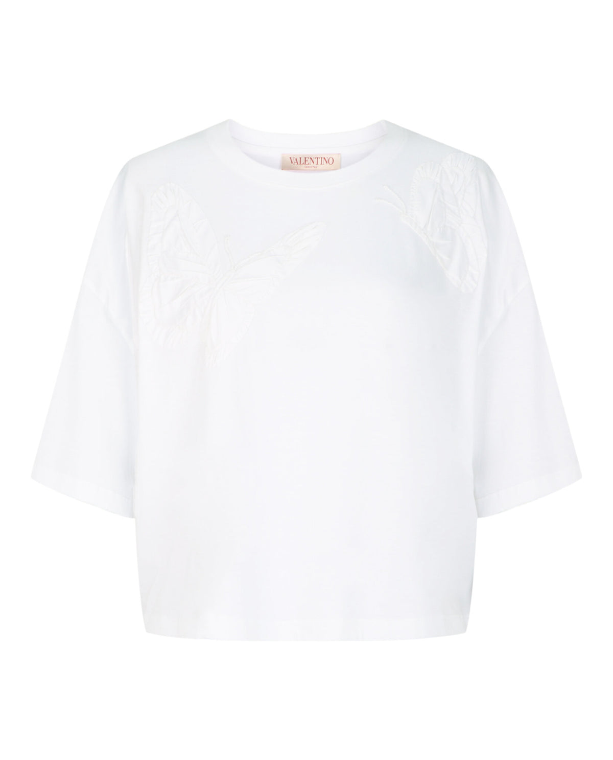 Valentino Womens Embroidered Butterfly T-Shirt