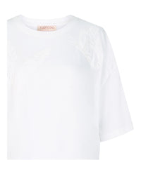 Valentino Womens Embroidered Butterfly T-Shirt
