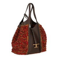 TODS Tods Womens Brown Multi Tote