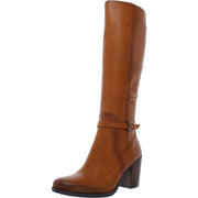 Kalina Womens Leather Narrow Calf Knee-High Boots