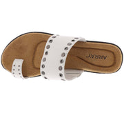 Coronado Womens Leather Embellished Slide Sandals