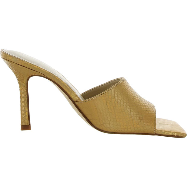 Danria Womens Solid Peep-Toe Heels