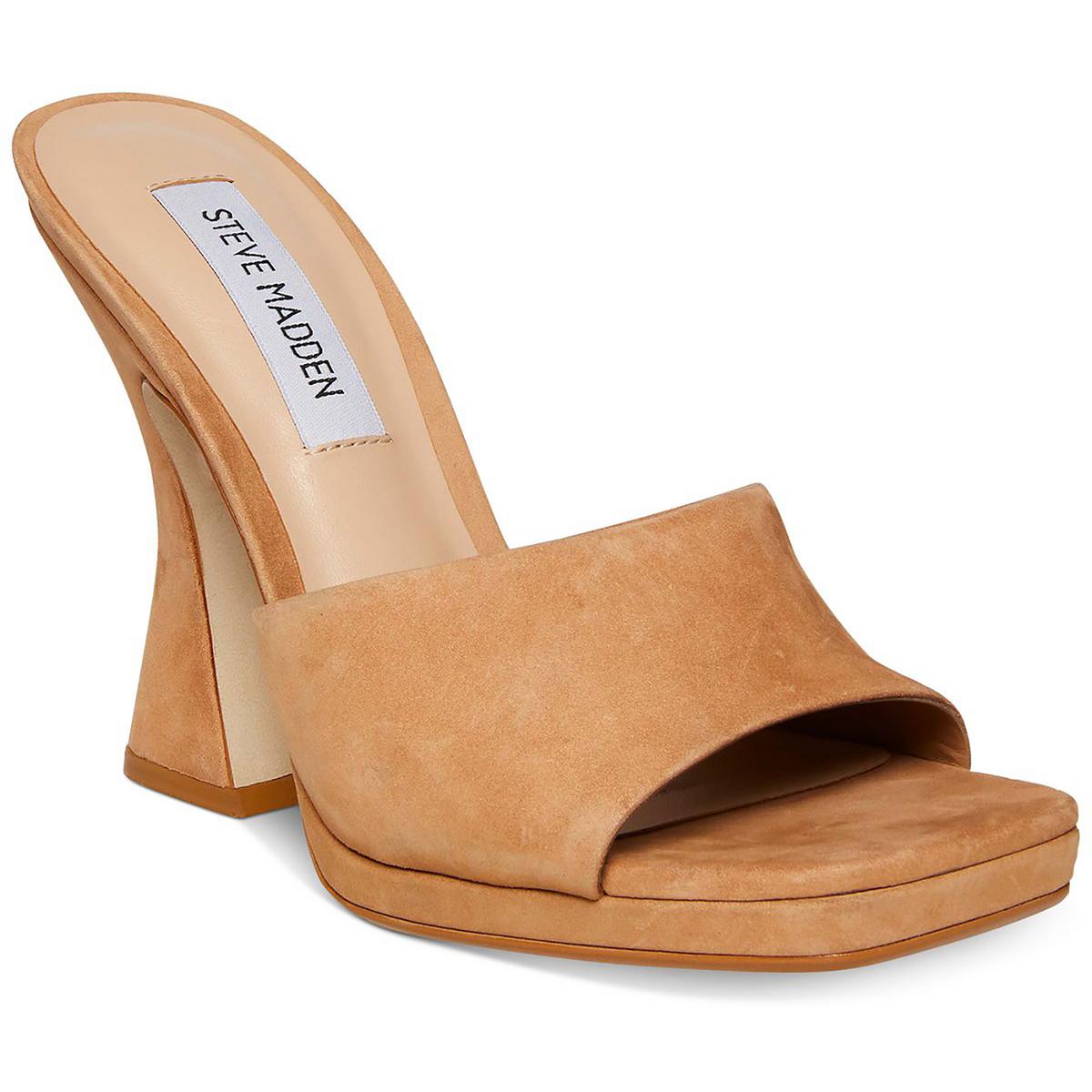 Lipa Womens Comfort Insole Square Toe Mule Sandals