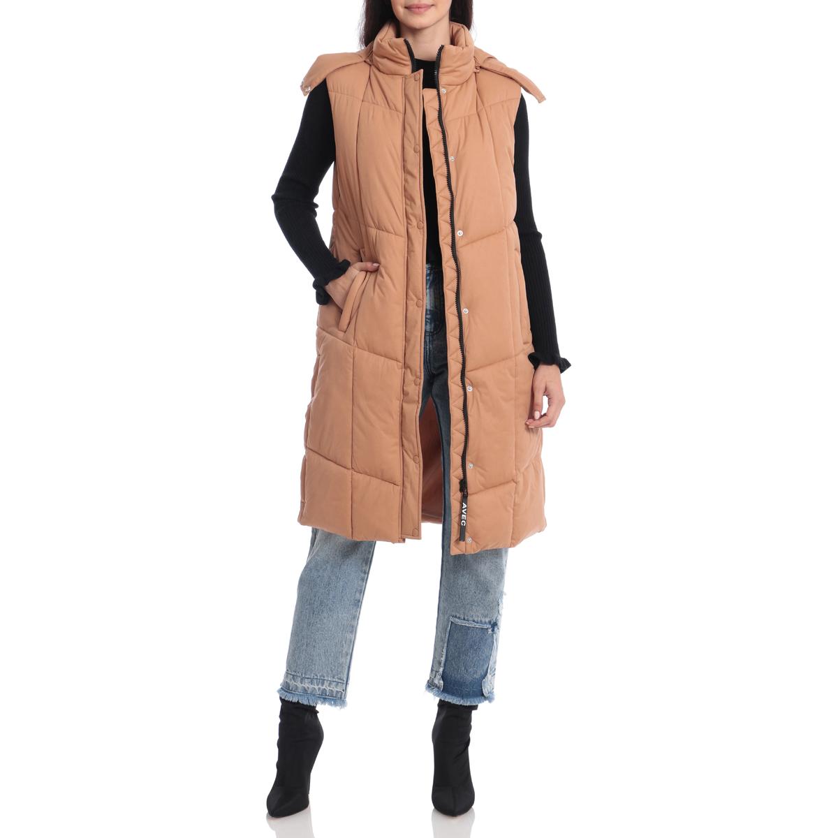 Womens Quilted Longline Vest