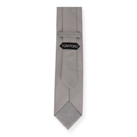 Tom Ford Mens Silver Tie