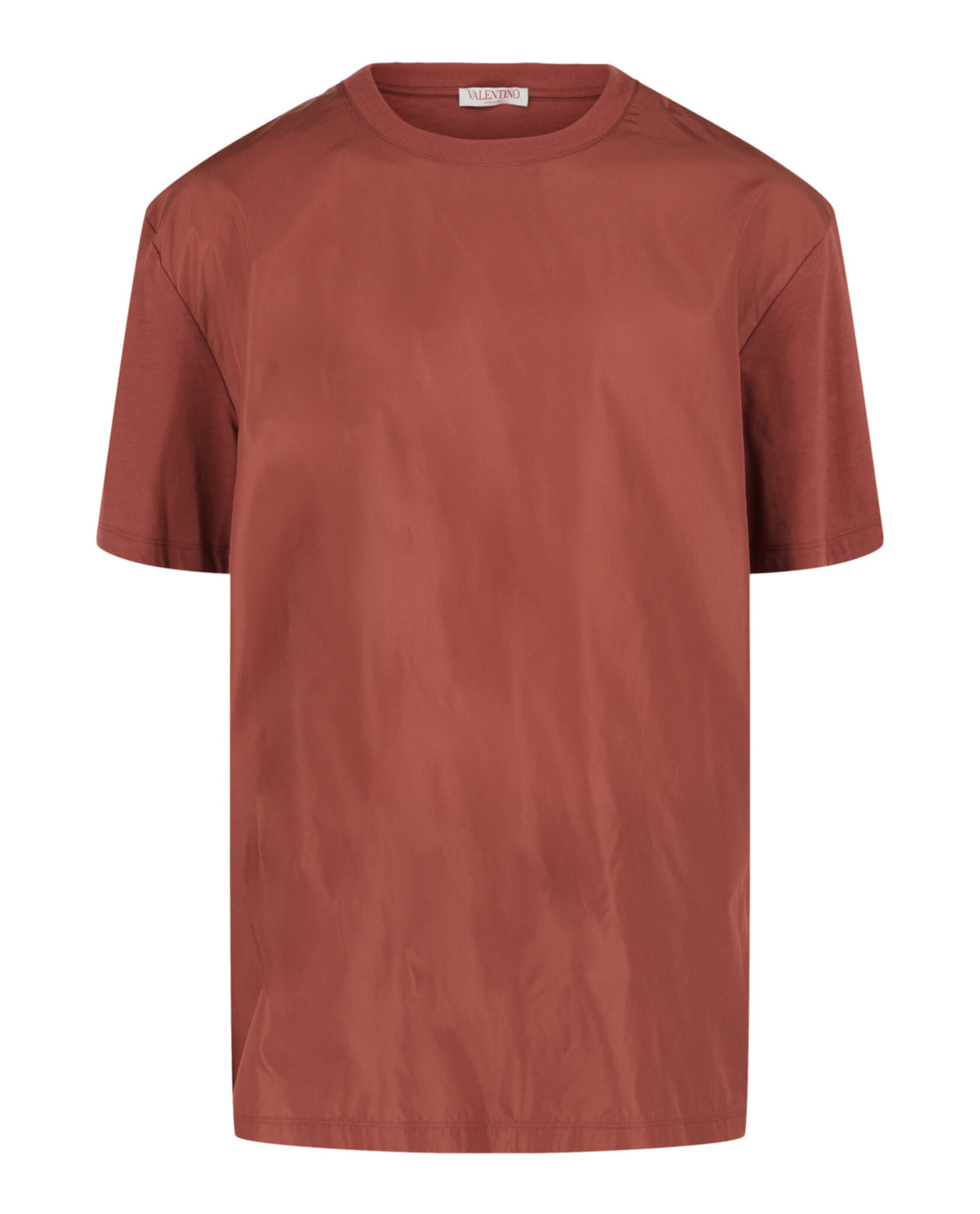 Valentino Valentino Mens Silk Blend Paneled T-Shirt