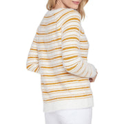 Womens Striped Pullover Pullover Sweater