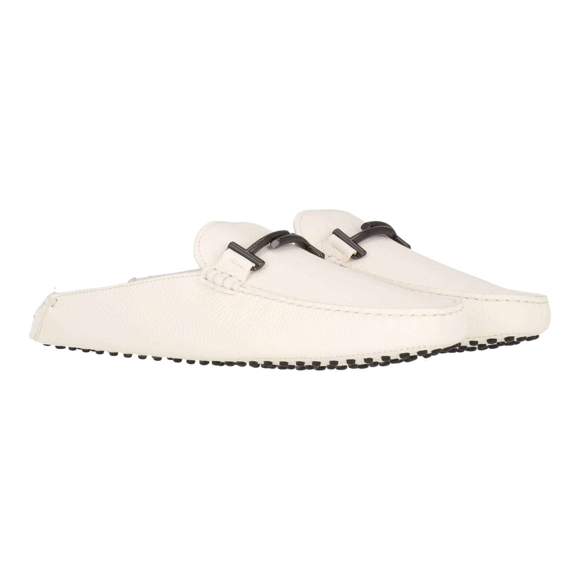 Tods Mens White Loafer