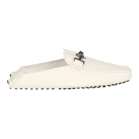 Tods Mens White Loafer