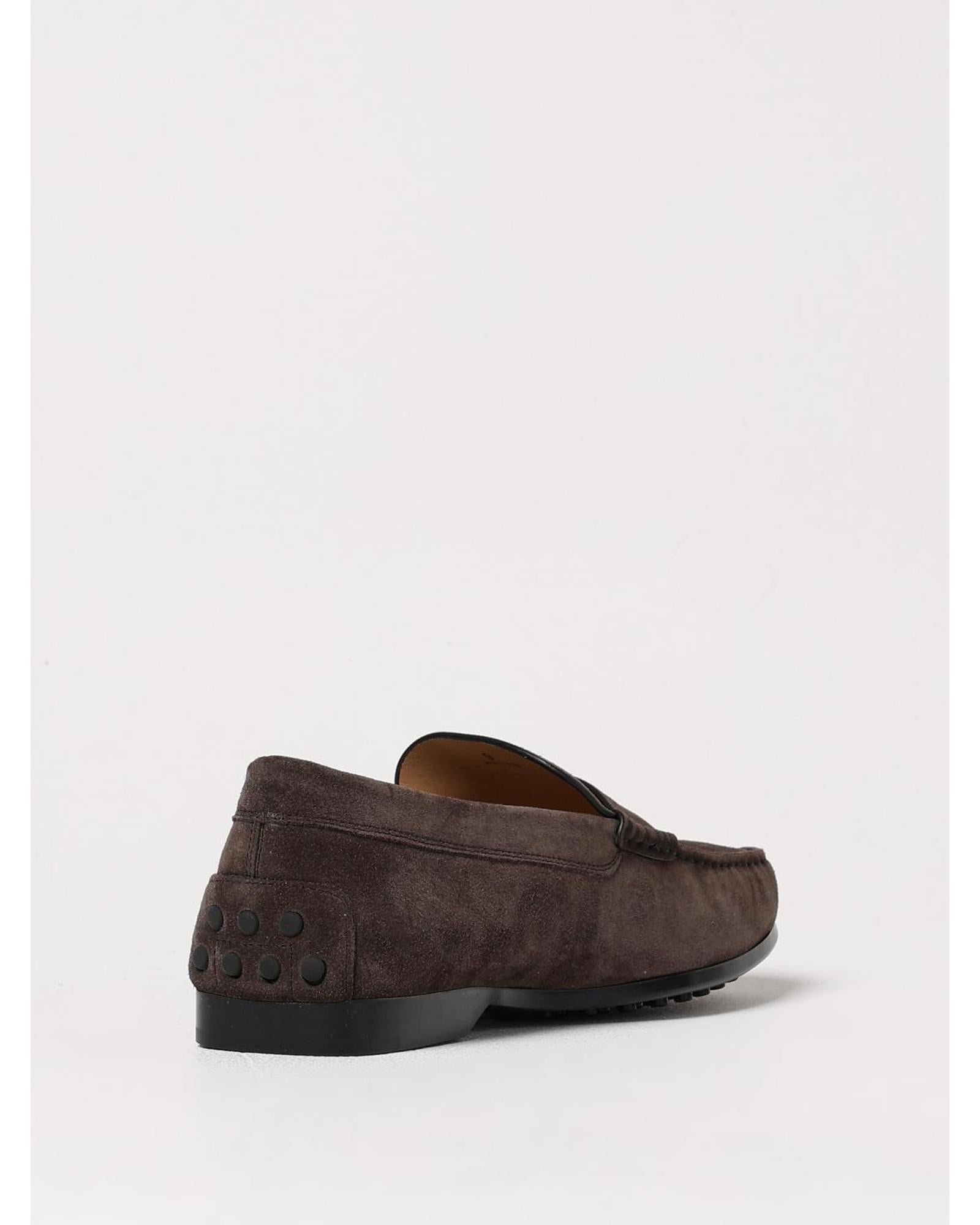 Tod's Gommino Driving Shoes Suede Loafers Men Blue