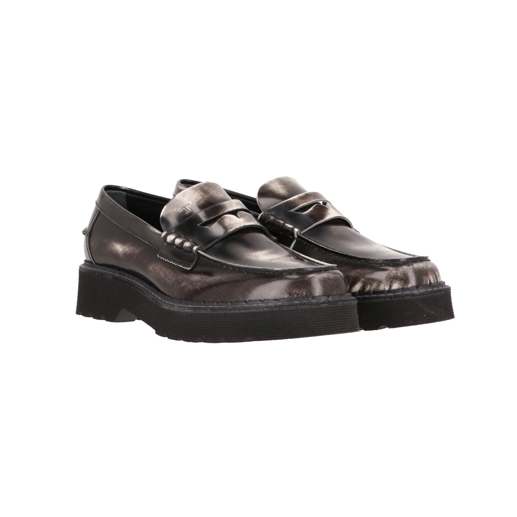 TODS Tods Mens White/Black Loafer