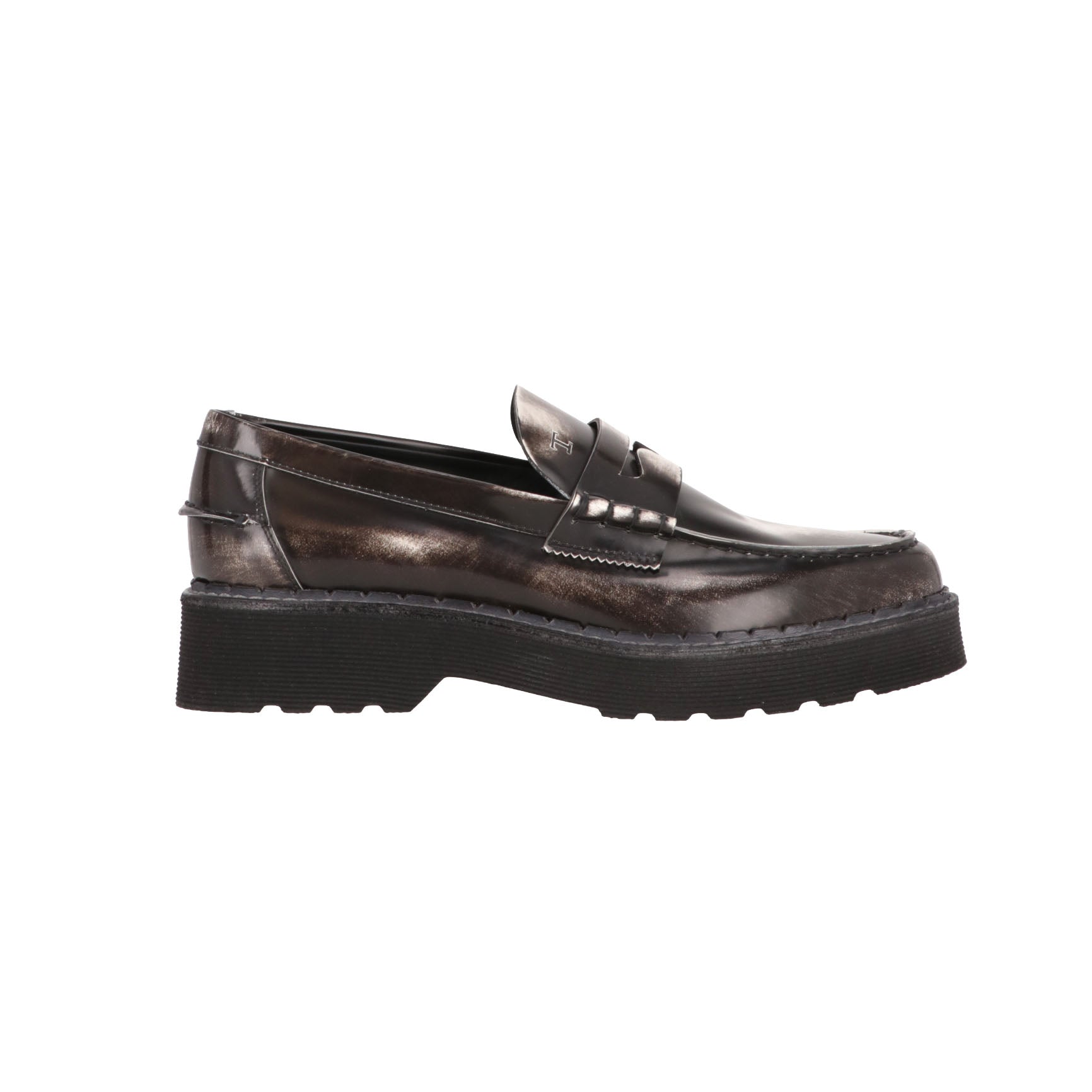 TODS Tods Mens White/Black Loafer