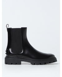 Tod's Chelsea Boots Lug Sole Women Black Ankle Boots
