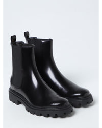 Tod's Chelsea Boots Lug Sole Women Black Ankle Boots