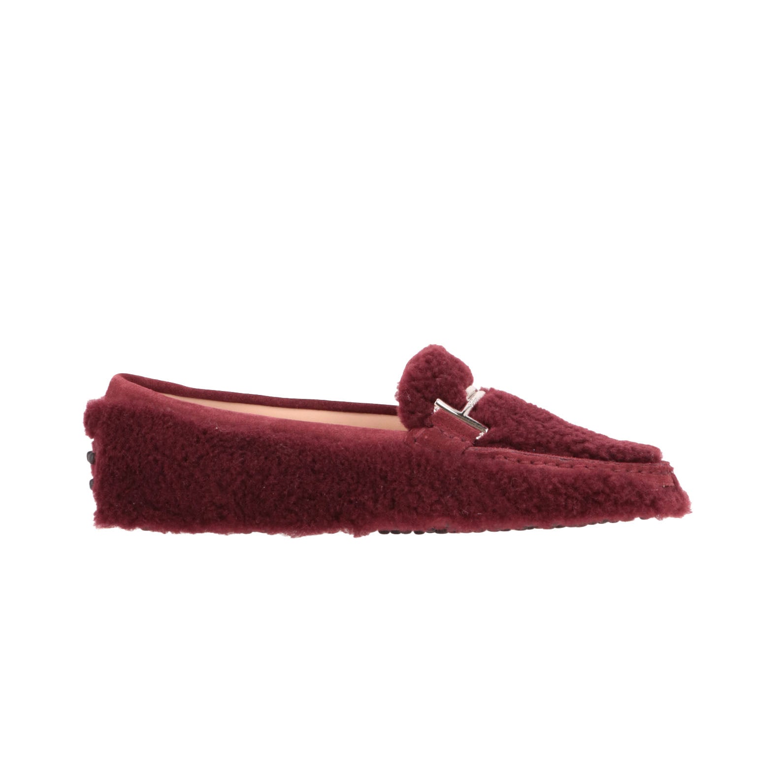 TODS Tods Womens Burgundy Loafer