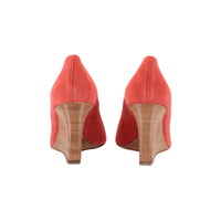 TODS Tods Womens Red Wedge