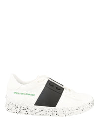 Valentino Valentino Mens Open For A Change Faux Leather Low-Top Sneakers