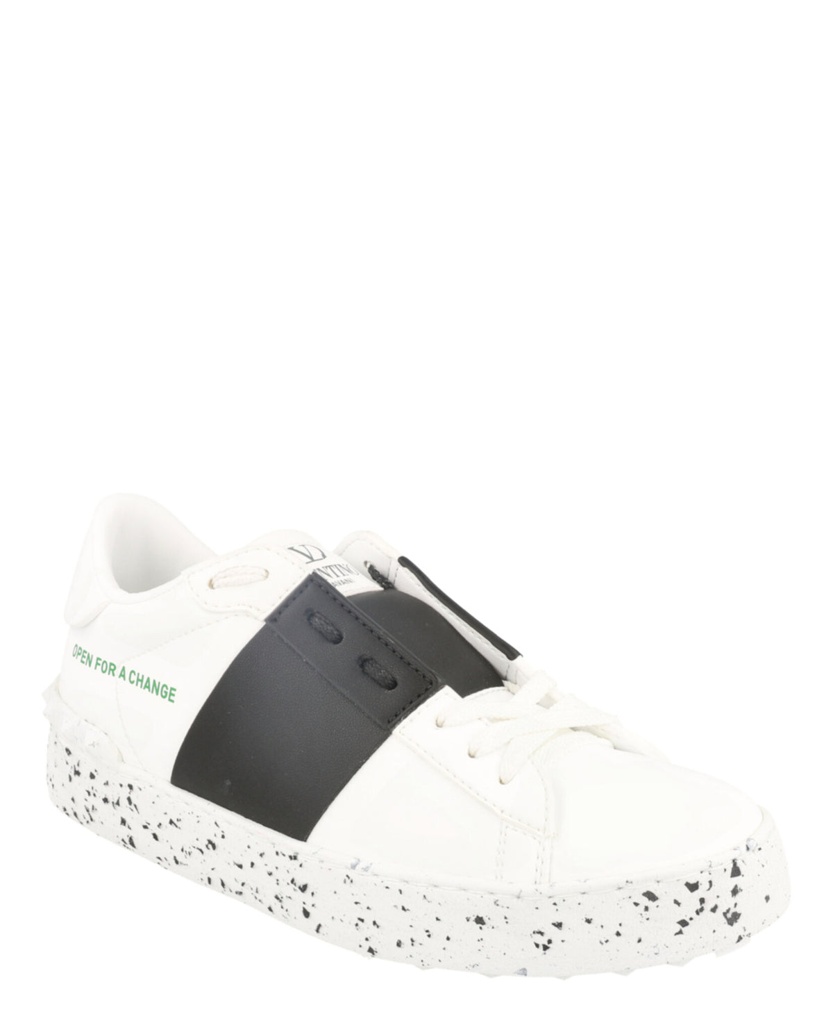 Valentino Valentino Mens Open For A Change Faux Leather Low-Top Sneakers