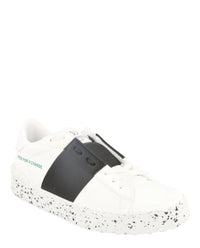 Valentino Valentino Mens Open For A Change Faux Leather Low-Top Sneakers