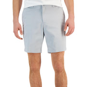 Mens Flat Front Solid Casual Shorts